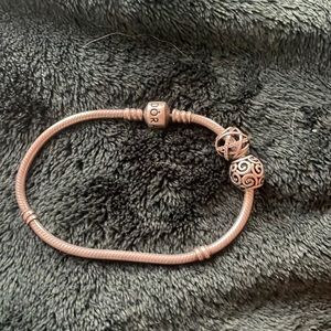 Pandora charm bracelet (charms included)
